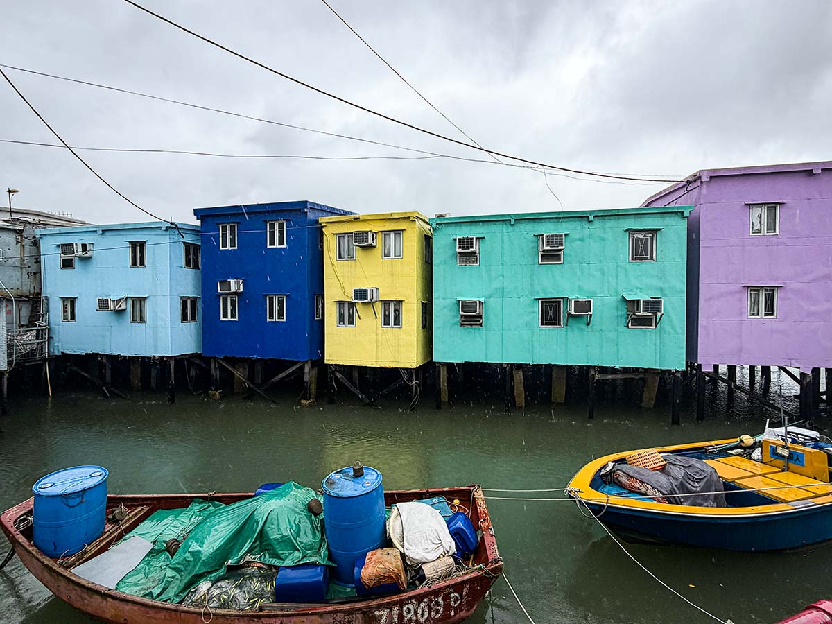 Villaggio di pescatori a Lantau Hong Kong