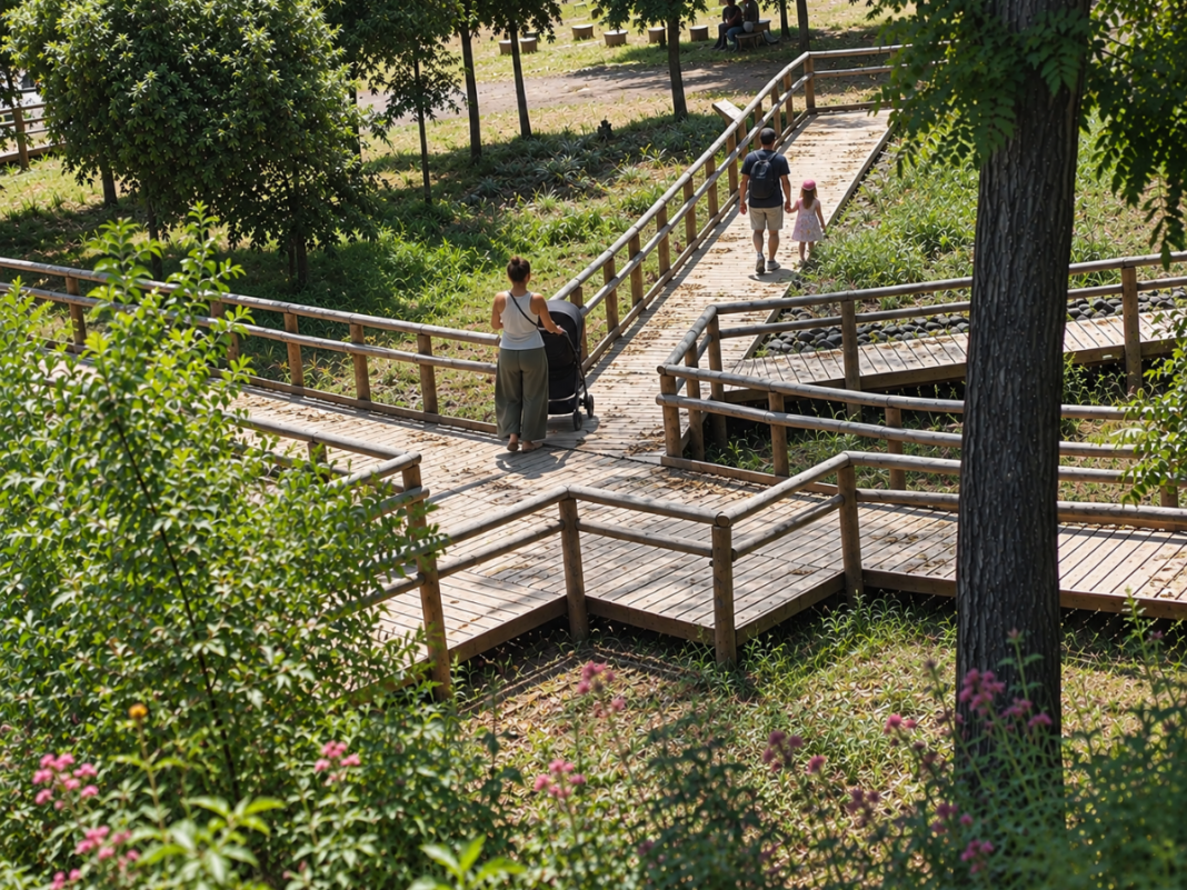 Famiglia sul sentiero 11 pineta di Terzigno
